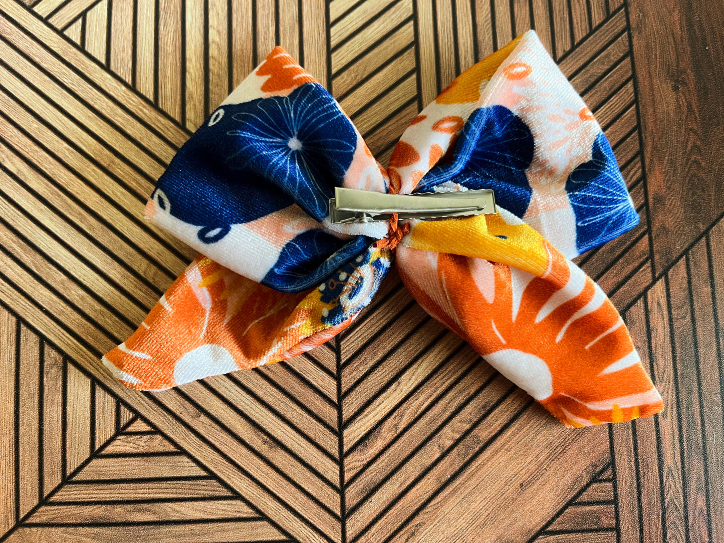 Matching Headband & Bow- Fall Velvet