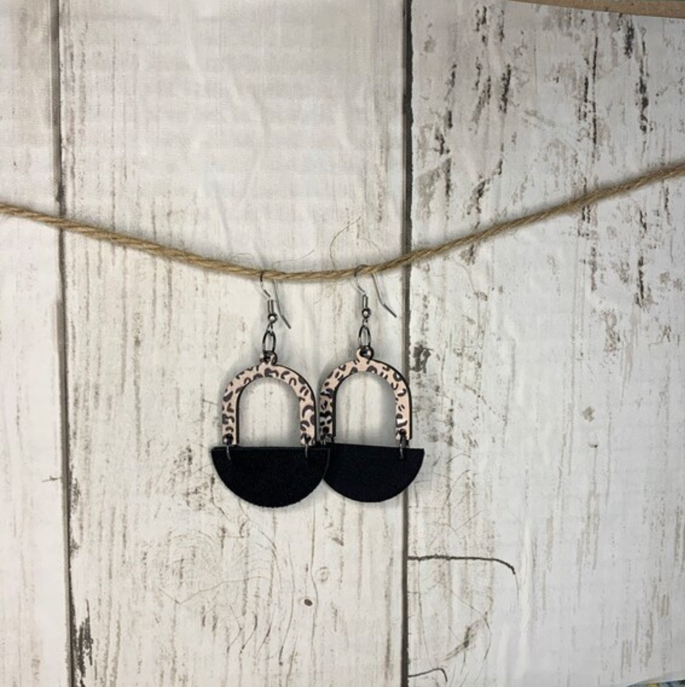 The Lily- Leopard & Black Velvet, Short Length