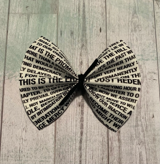 Amanda Gorman Poem Hair Bow & Children's Headband