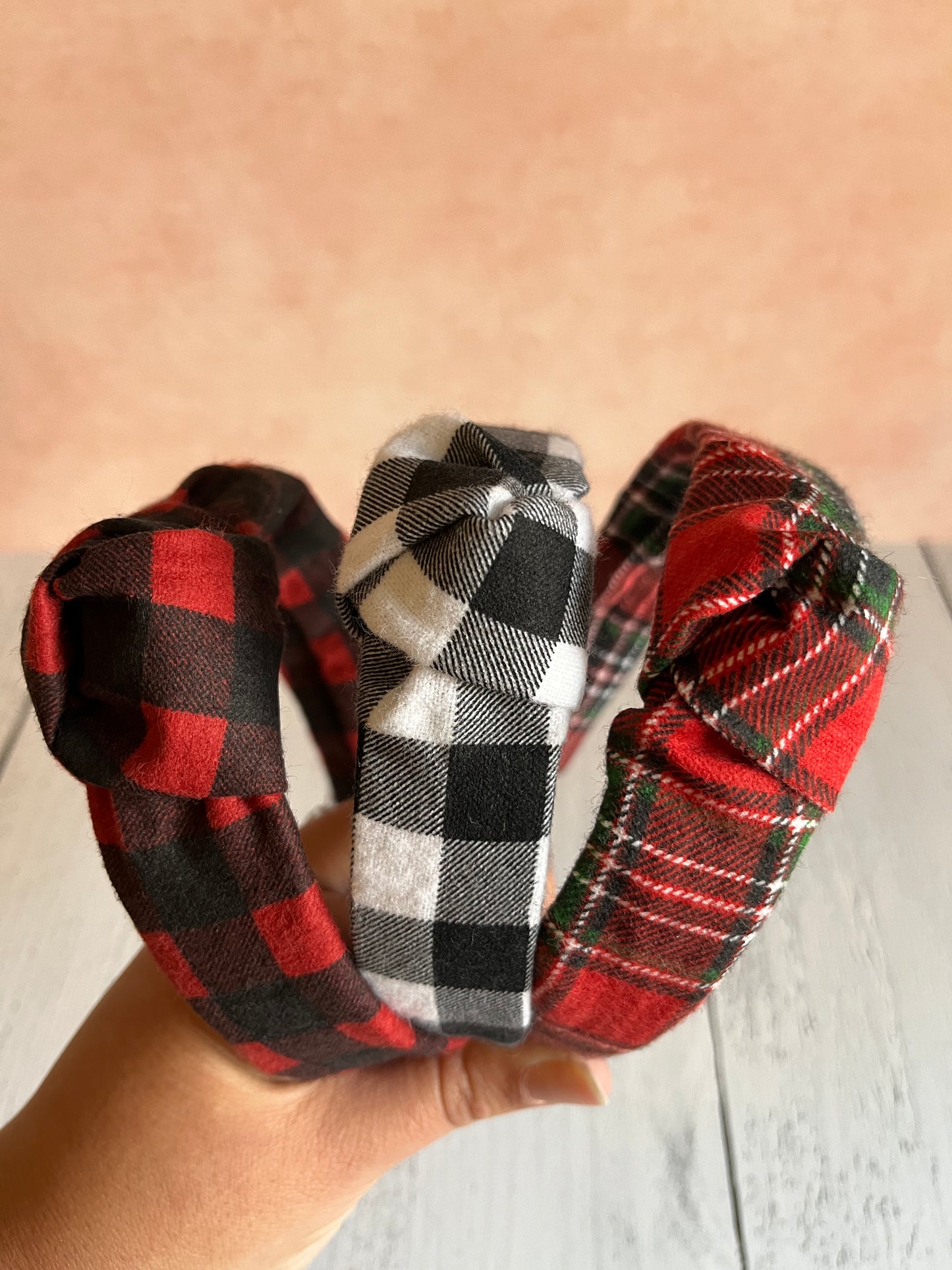 Flannel Knotted Headband