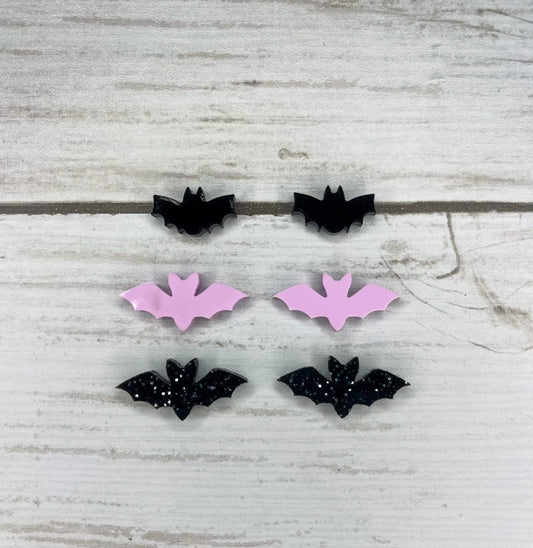 Batty Acrylic Stud Earrings