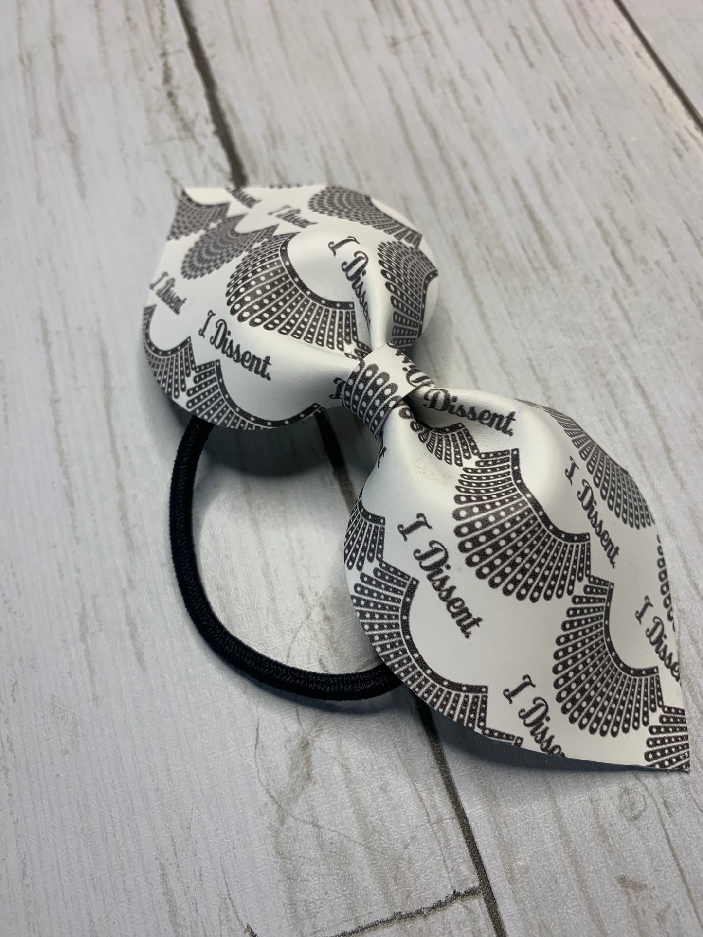 RBG Hair Tie Topknot Bow