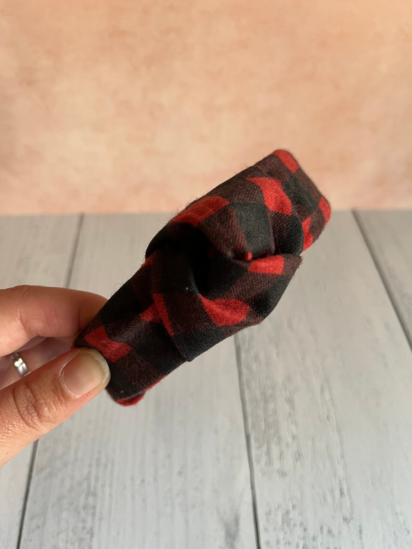 Flannel Knotted Headband