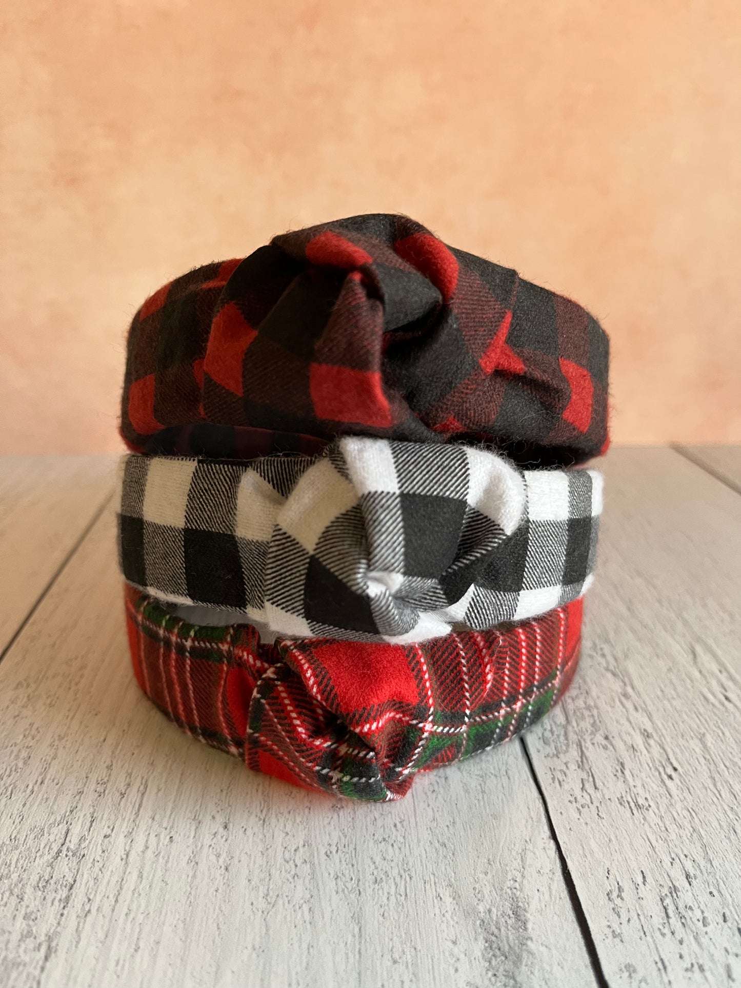 Flannel Knotted Headband