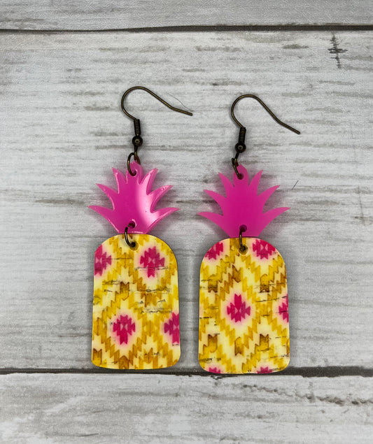 The Pineapple- Pink & Yellow