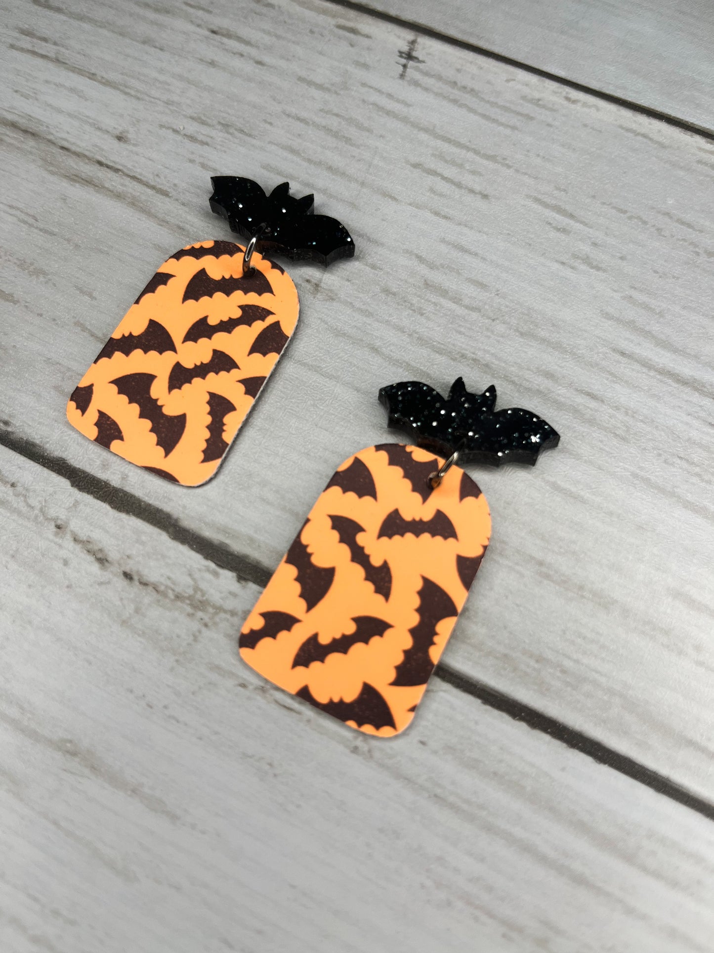 Glow in the Dark Batty Dangle Studs