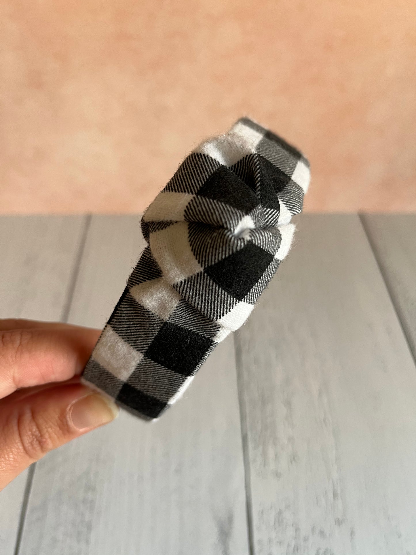 Flannel Knotted Headband