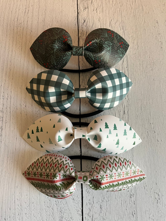 Christmas Patterned Topknots