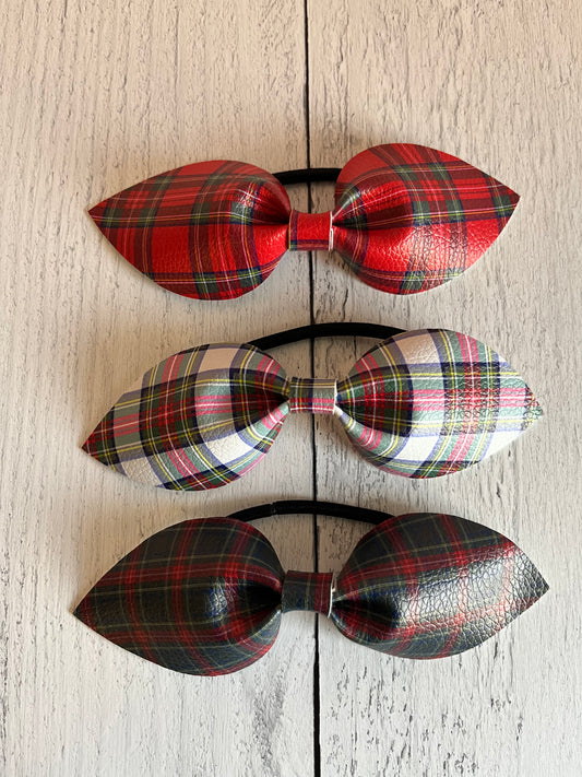 Winter Plaid Topknots