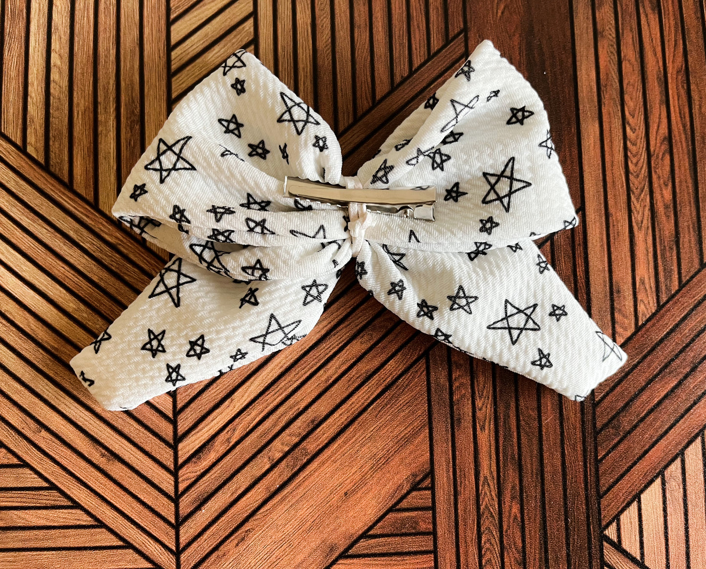 Matching Headband & Bow- Stars