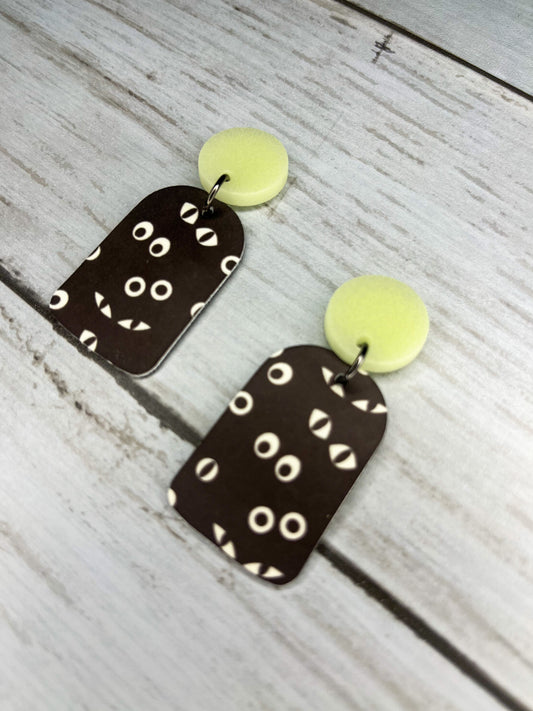 Somebody’s Watching Glow in the Dark Dangle Studs