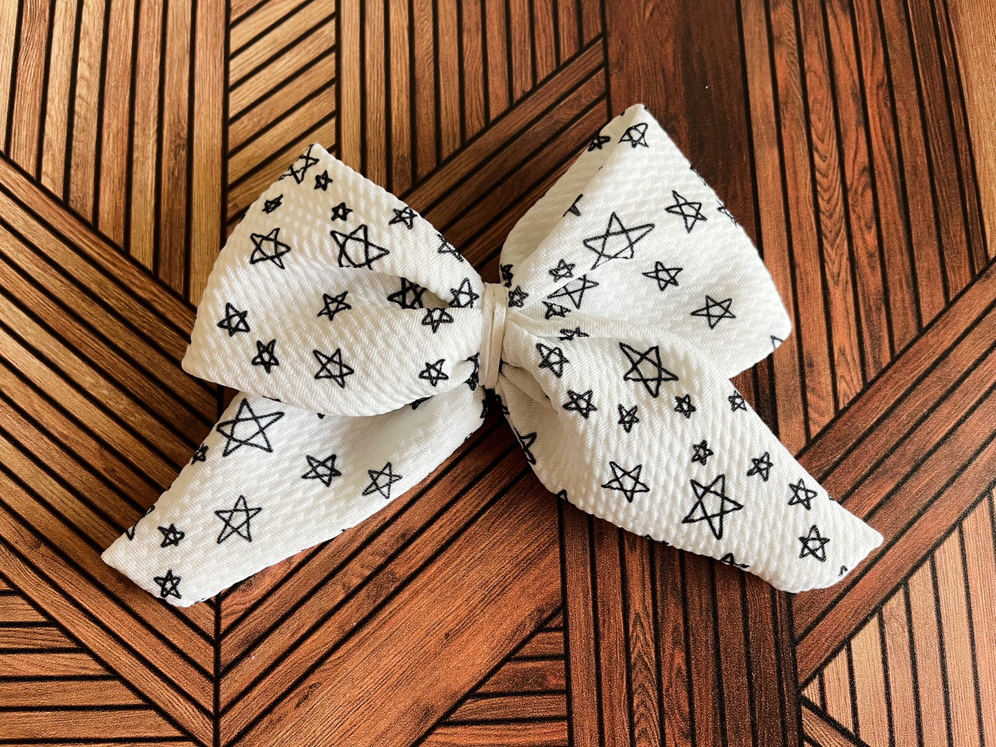 Matching Headband & Bow- Stars