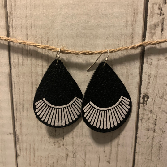 RBG-Inspired Dissent Collar Earrings